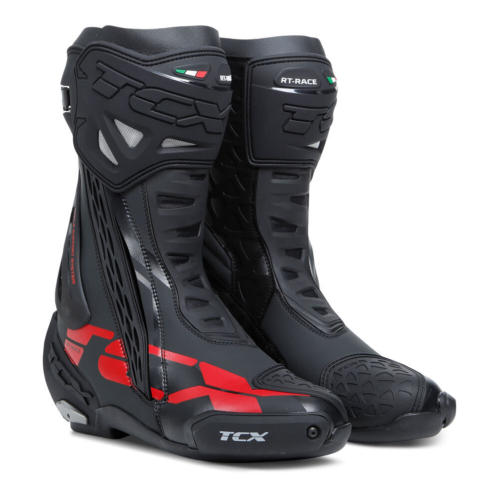 TCX RT-RACE BOOTS BLACK/ GREY/ RED 40