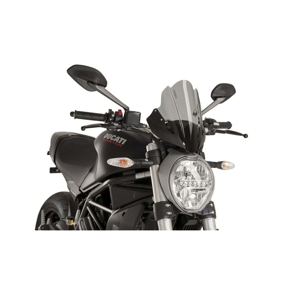 Puig New Generation Touring Screen Compatible With Various Ducati Monster Models (Dark Smoke)