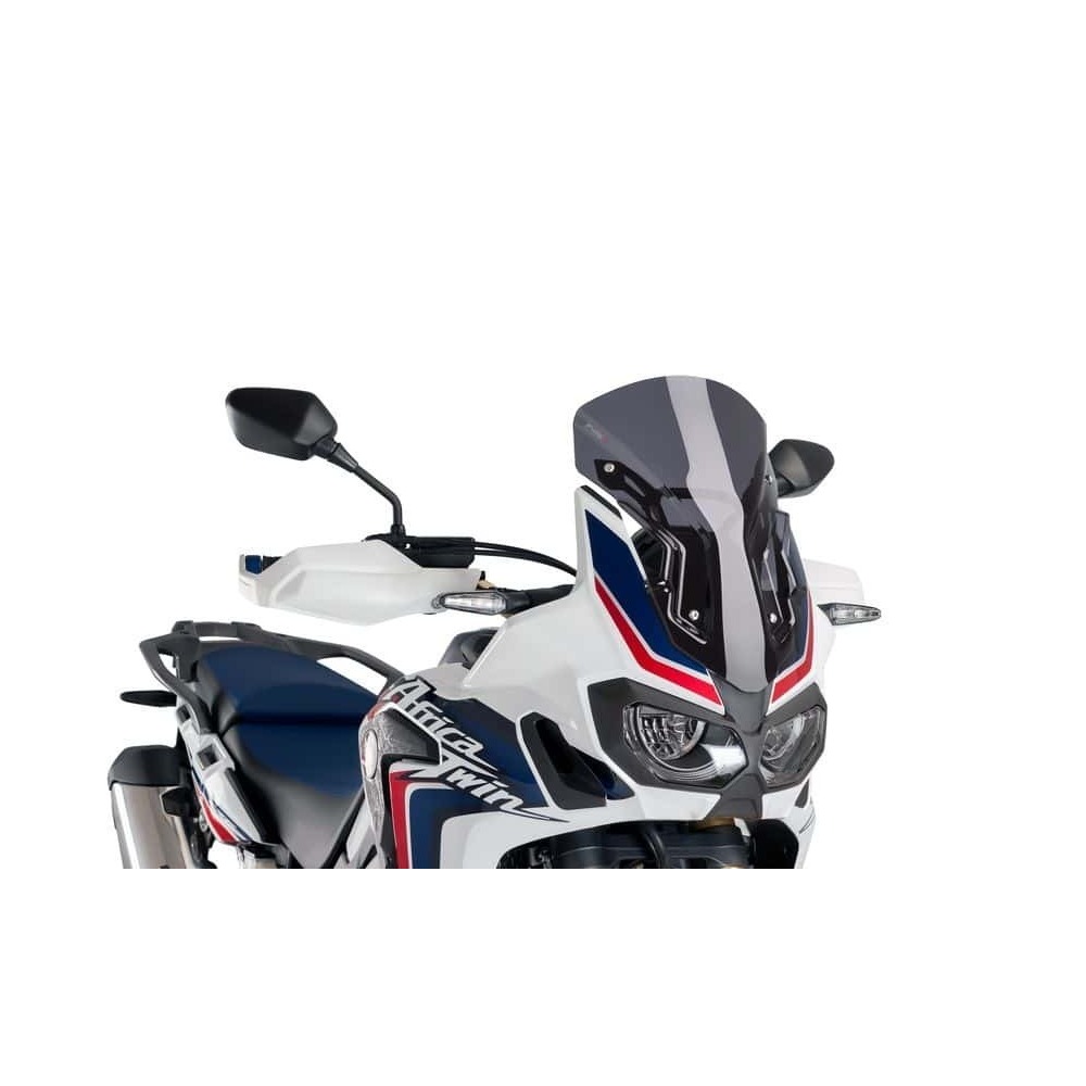 Puig Sport Screen Compatible With Honda CRF1000L Africa Twin/Adventure Sports (Dark Smoke)