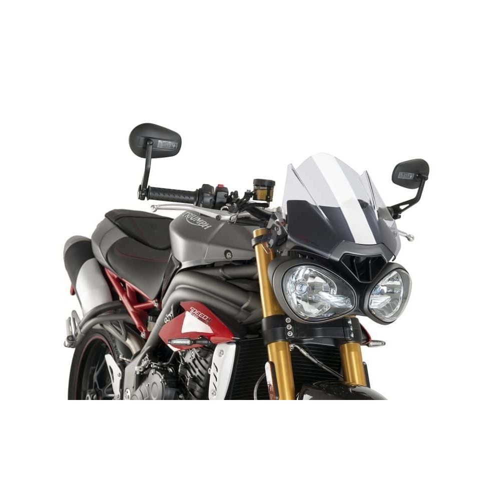 Puig New Generation Sport Screen Compatible With Triumph Street/Speed Triple R/RS/S (Clear)