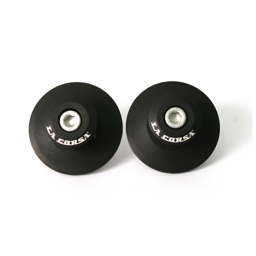 PICK UP KNOB REAR STAND CURVED S/ARM BLACK 6MM