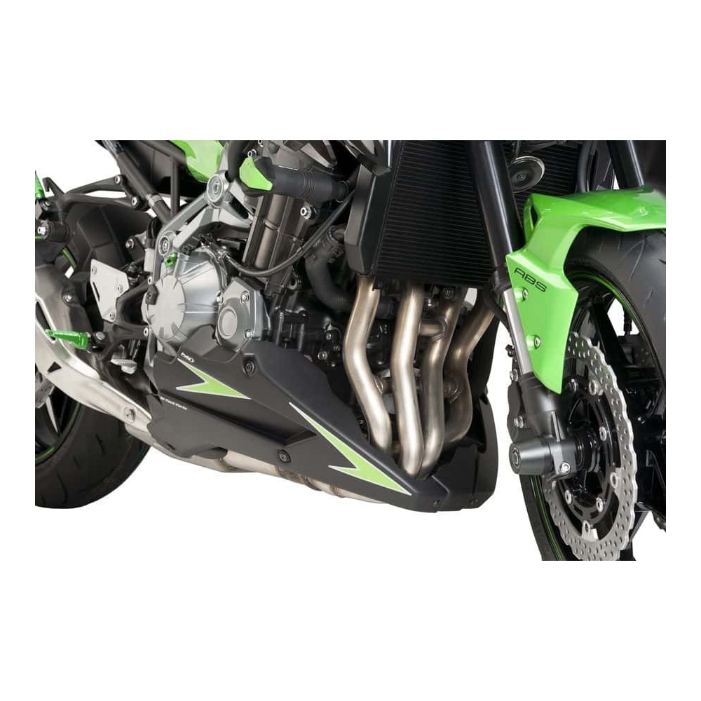 Puig Engine Spoiler Compatible With Kawasaki Z900 2017 - Onwards (Matt Black)
