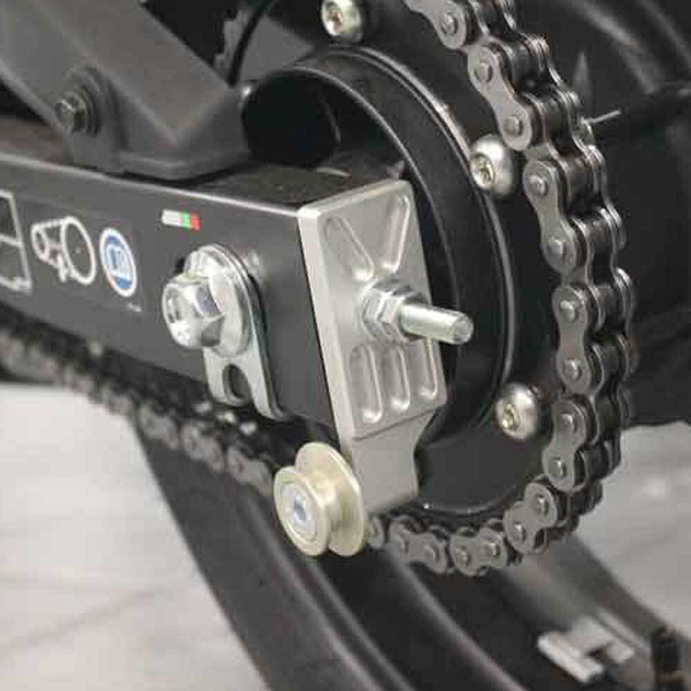 CHAIN ADJUSTER WITH PICK UP SPOOLS CBR250R, CBR300R & CB300F 11-19 - SILVER
