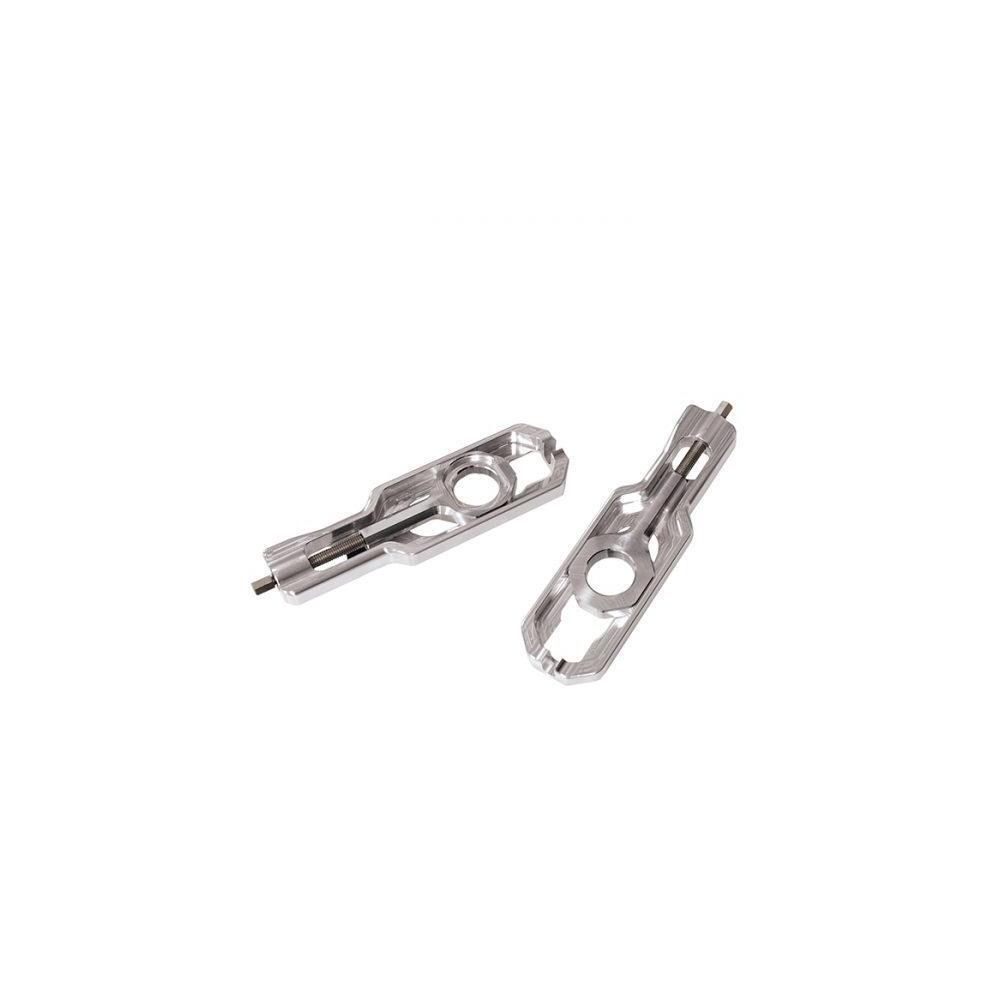 Bonamici Racing Chain Adjuster For Honda CBR1000RR Fireblade (2017-2018) [Colour: Silver]