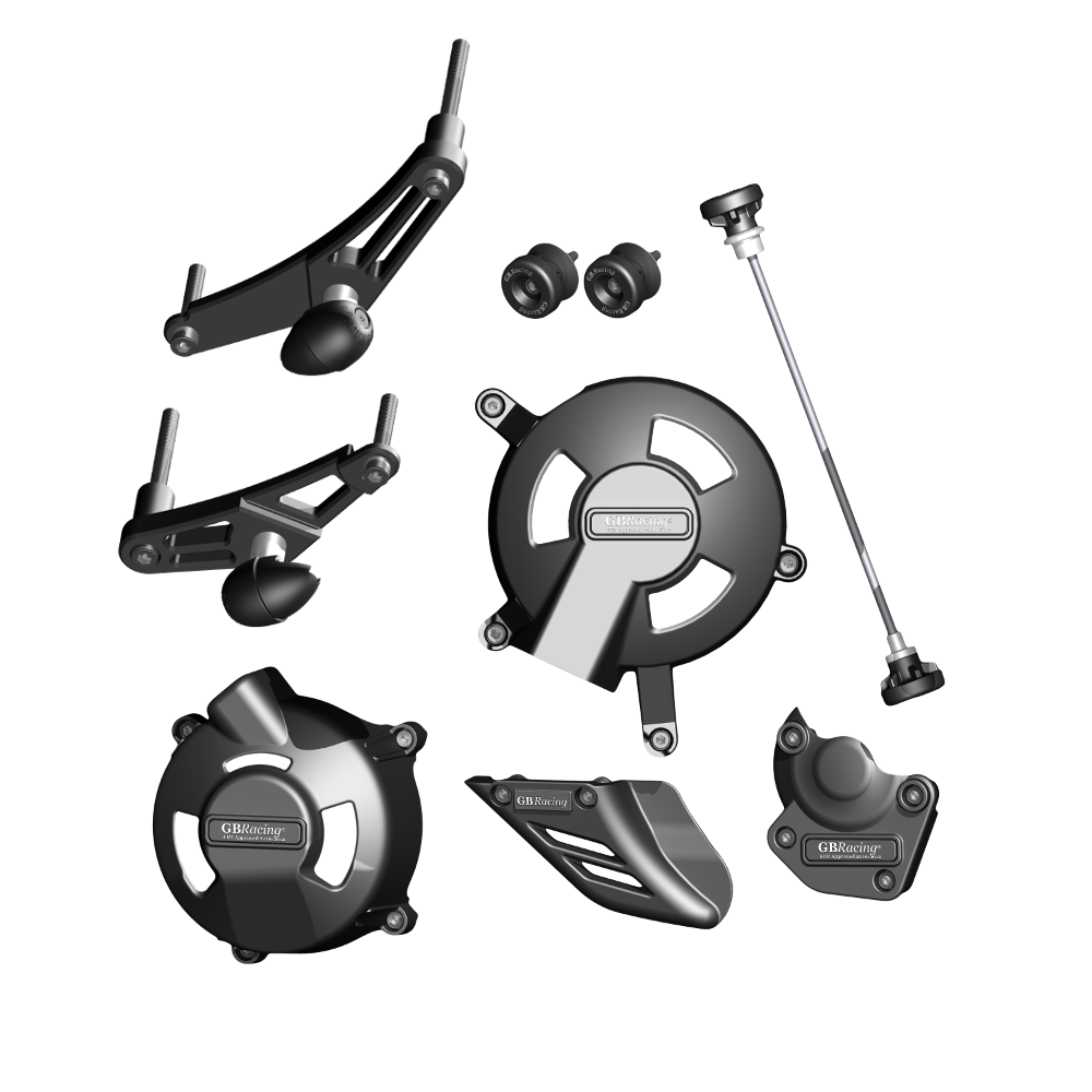 GBRacing Crash Protection Set (Race/8mm) Triumph Daytona 675 Street Triple R