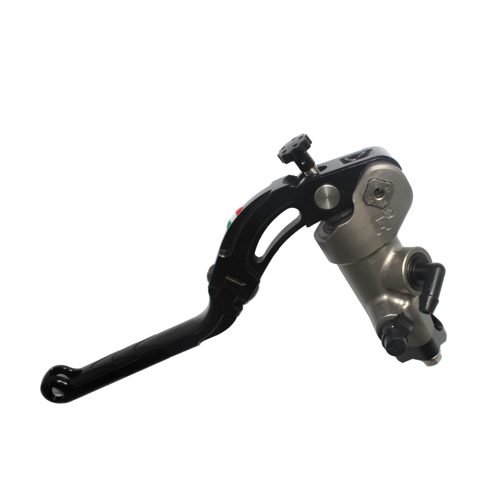 Accossato Clutch Master Cylinder CNC PRS 16x15-16-17 with black Revolution lever