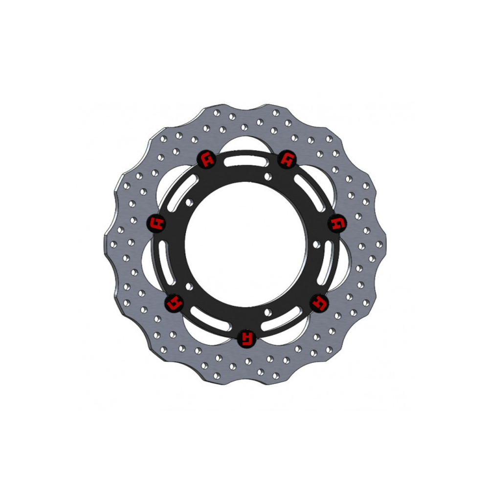 Accossato ELITE Floating Front Steel Brake Disc 298mm for Yamaha MT-09 XSR900 YZF-R3