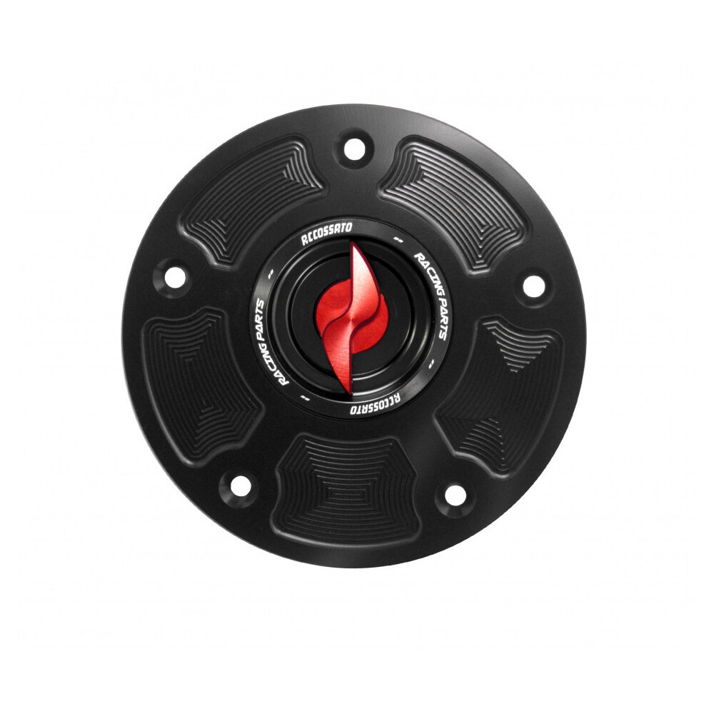 Accossato Fuel Cap Quick Action for Kawasaki ZRX1200 Z1000 ZZR1200 ZX-6R ZX-10R red
