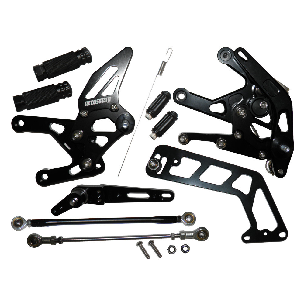 Accossato Adjustable Rearsets for Yamaha MT-10 2016 - 2019