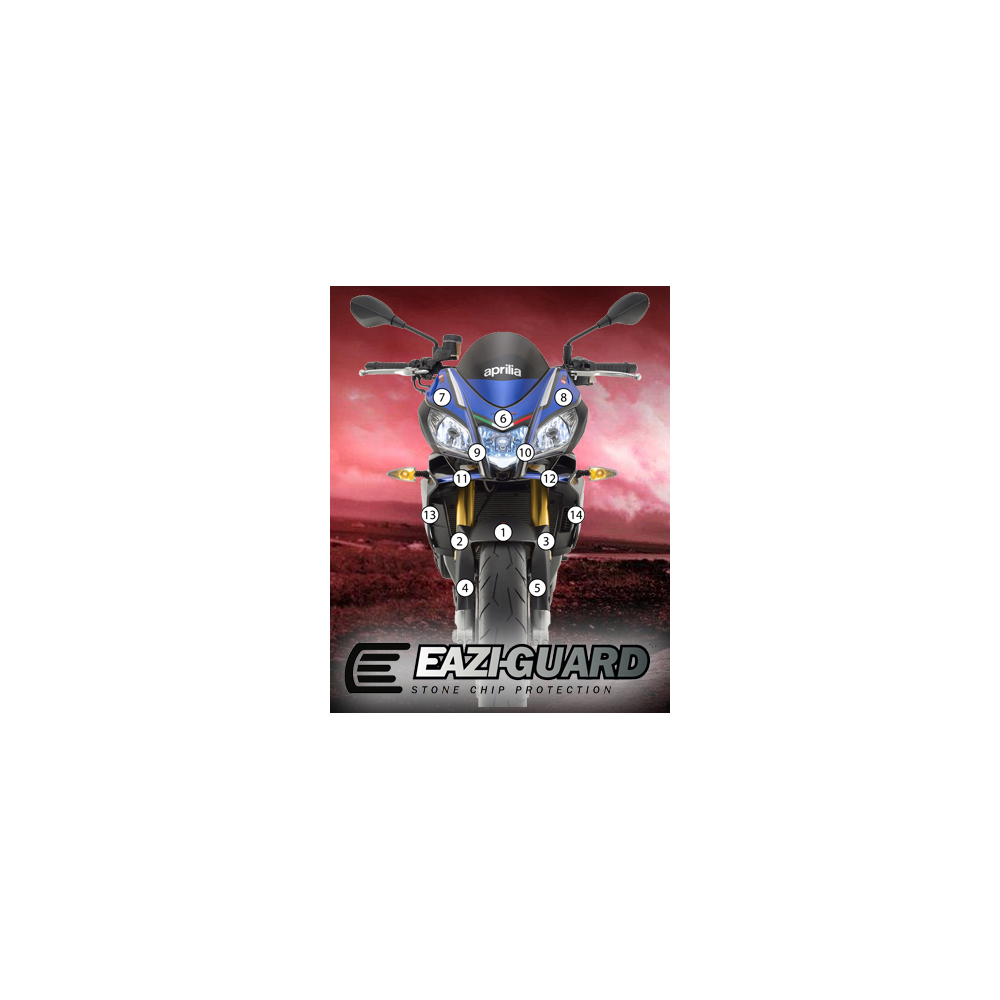 Eazi-Guard Paint Protection Film for Aprilia Tuono V4 2015 - 2017  gloss