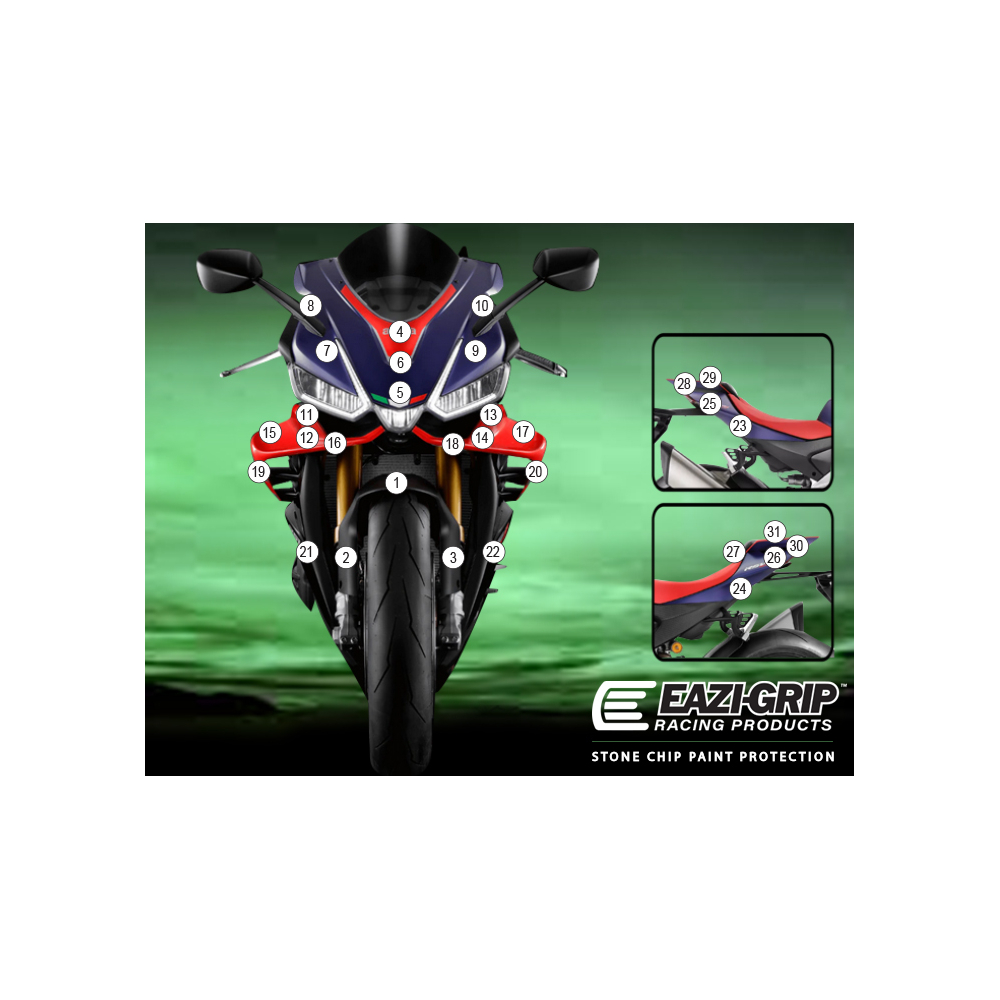 Eazi-Guard Paint Protection Film for Aprilia RSV4 2021  gloss