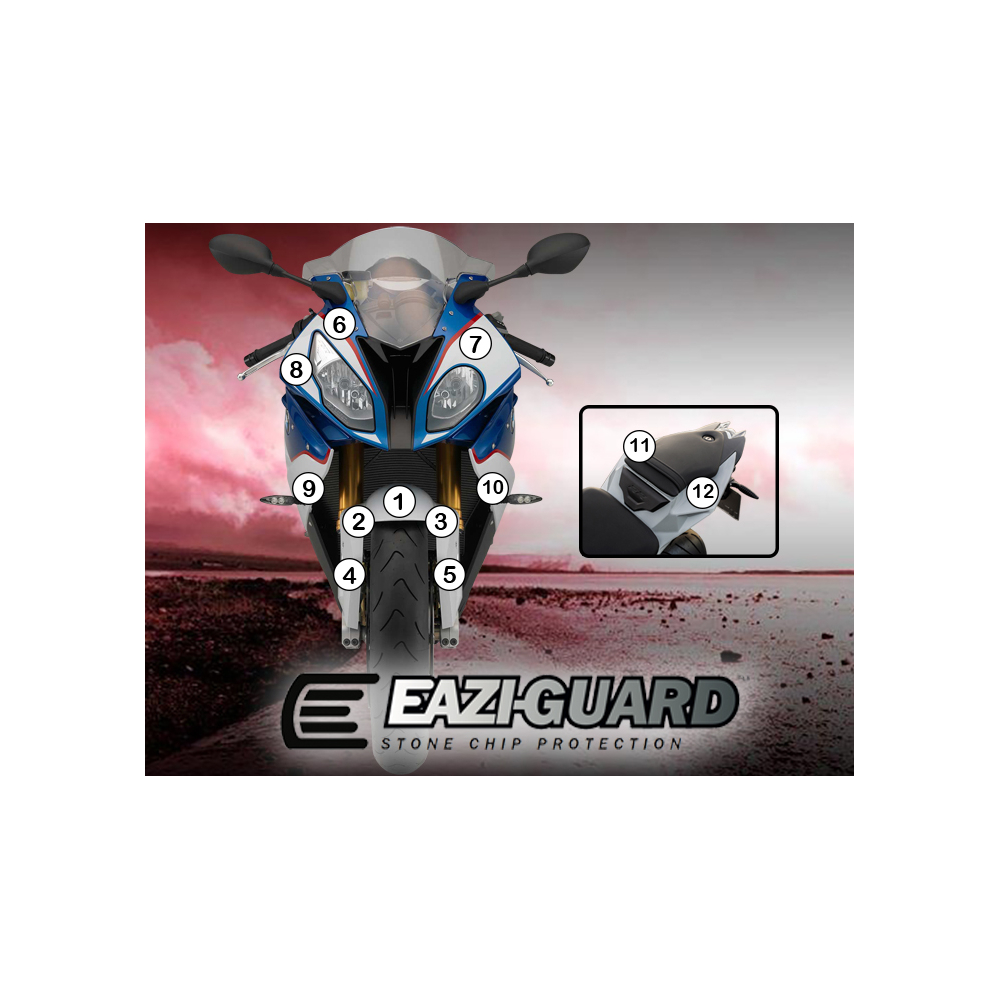 Eazi-Guard Paint Protection Film for BMW S1000RR 2015 - 2017  matte