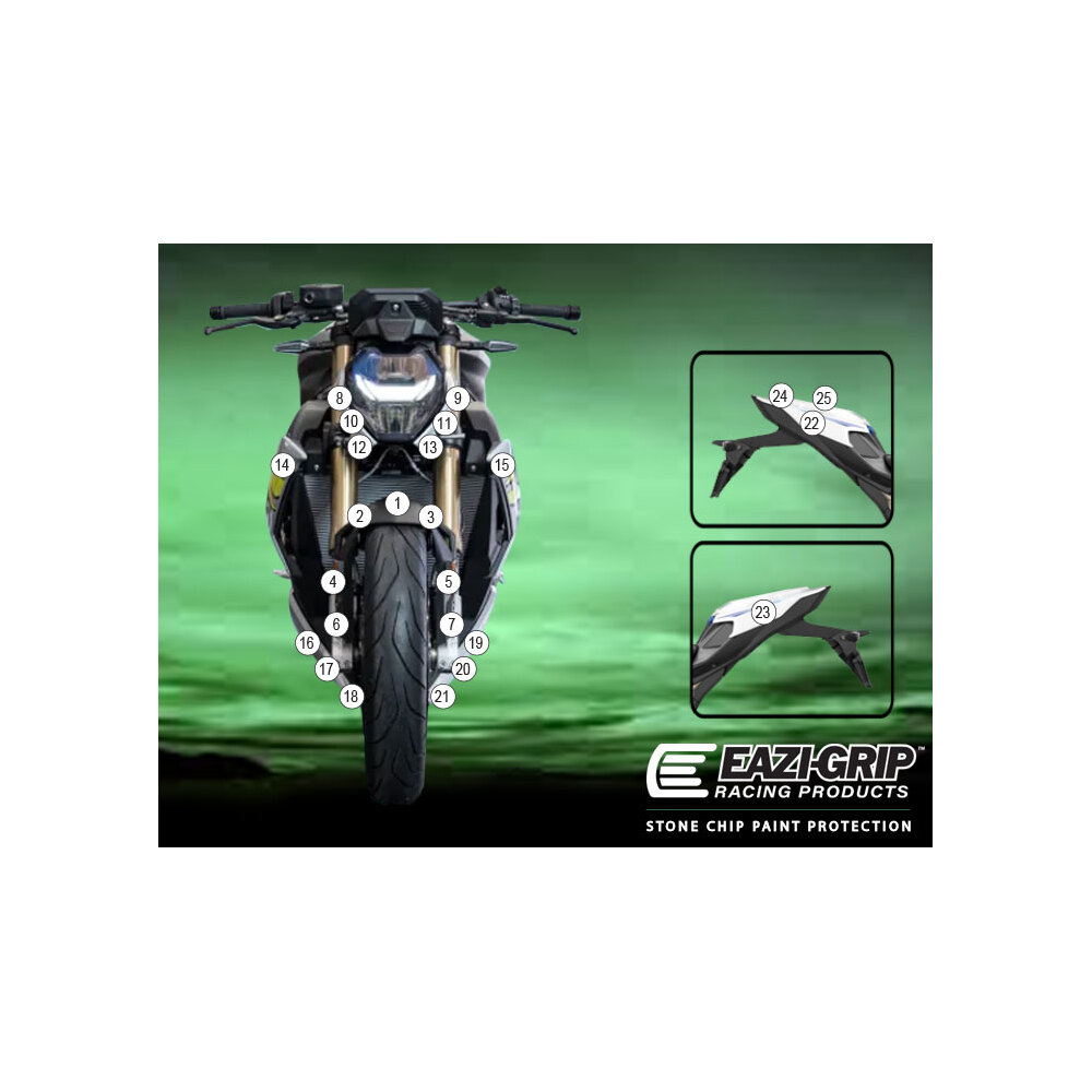 Eazi-Guard Paint Protection Film for BMW S1000R 2021  gloss