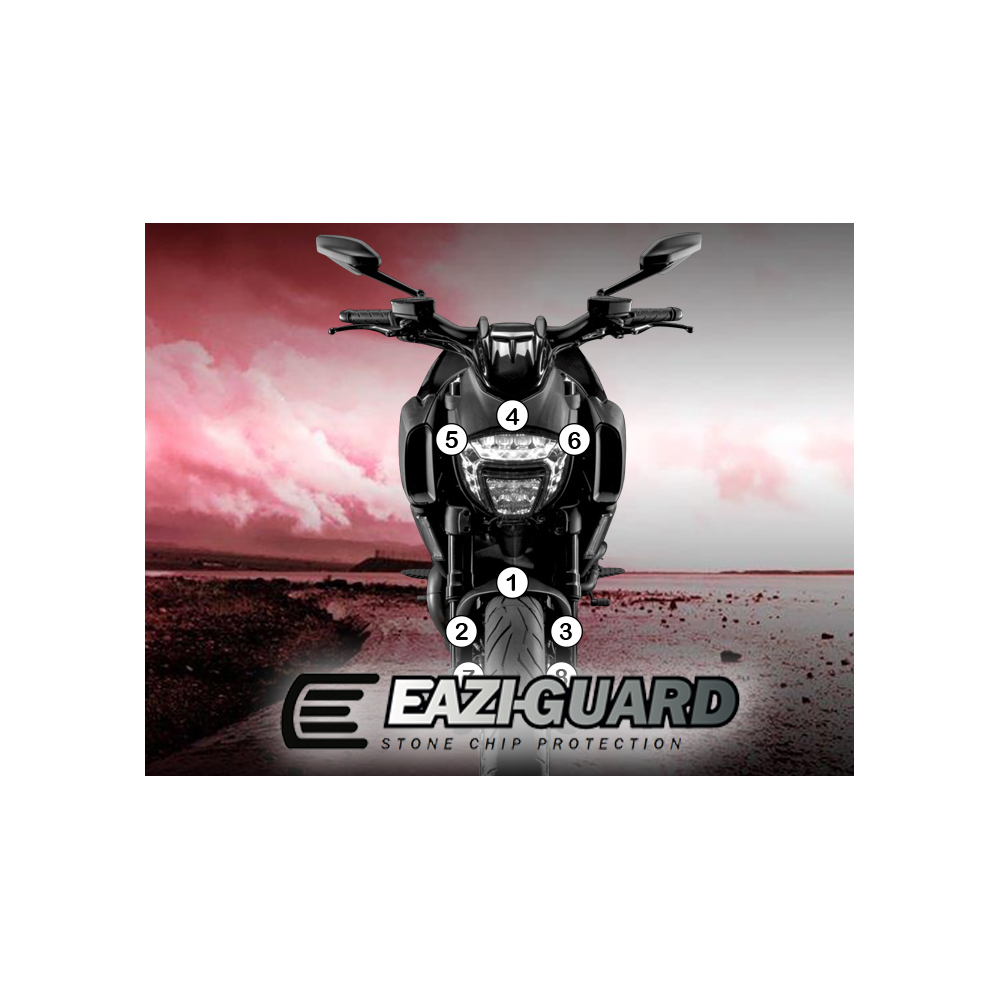Eazi-Guard Paint Protection Film for Ducati Diavel 2011 - 2018  gloss