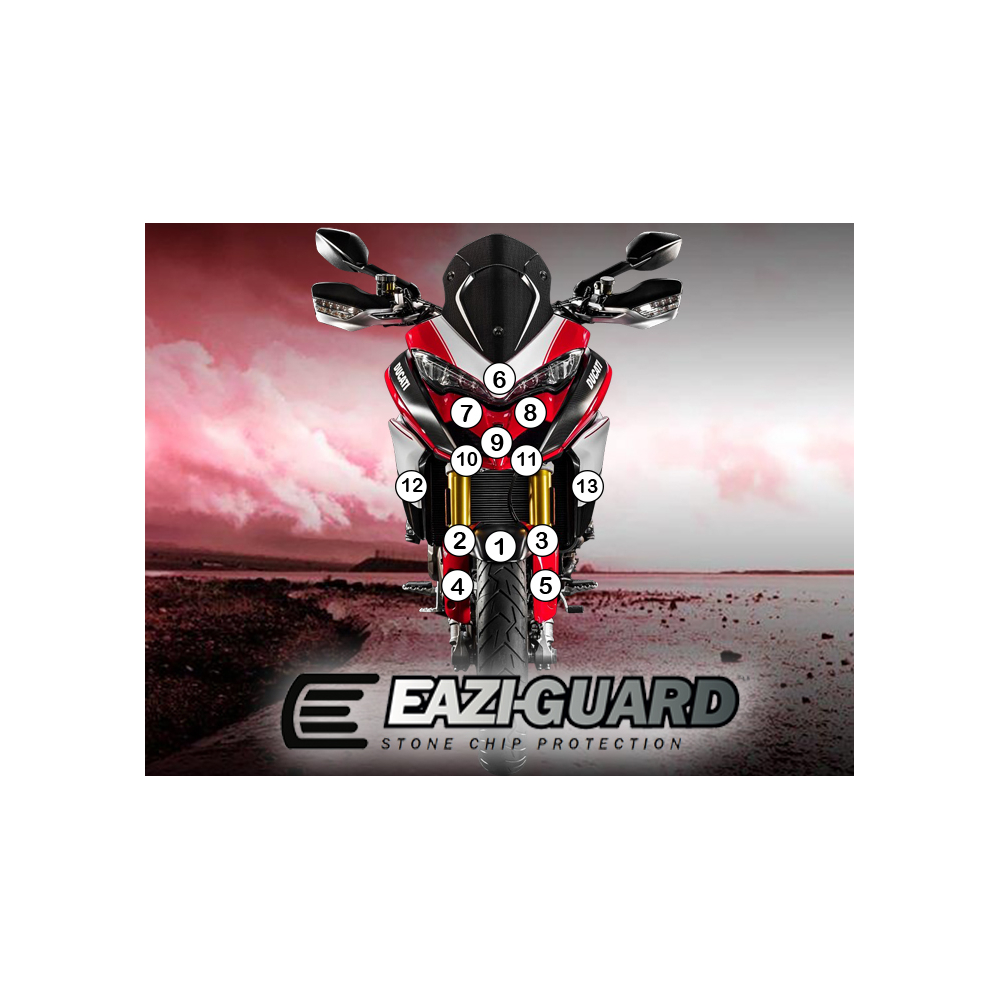 Eazi-Guard Paint Protection Film for Ducati Multistrada 1200 2015 - 2017  gloss
