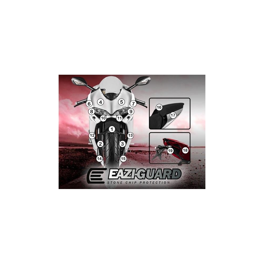 Eazi-Guard Paint Protection Film for Ducati Panigale 959  gloss