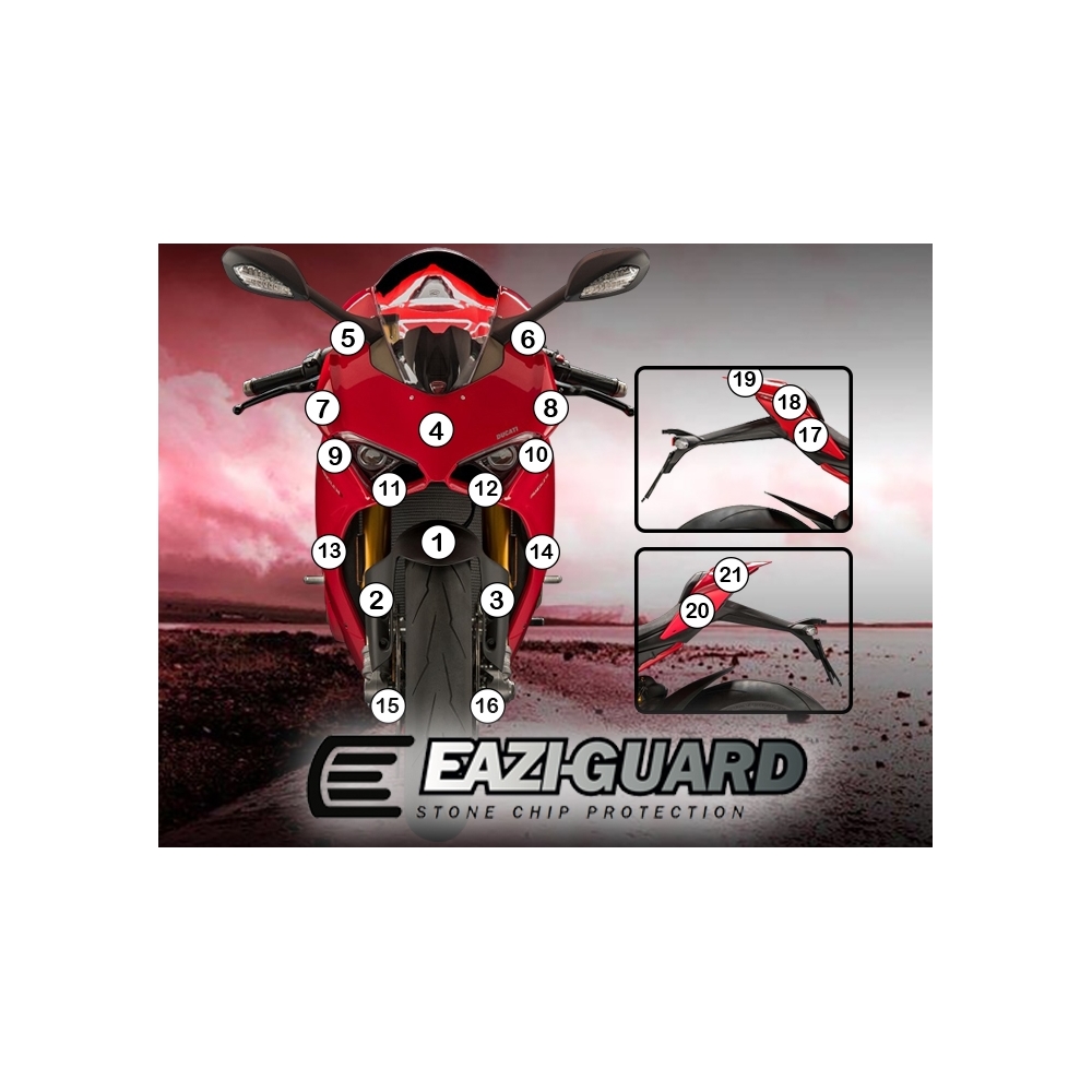 Eazi-Guard Paint Protection Film for Ducati Panigale V4 2018 - 2019  gloss
