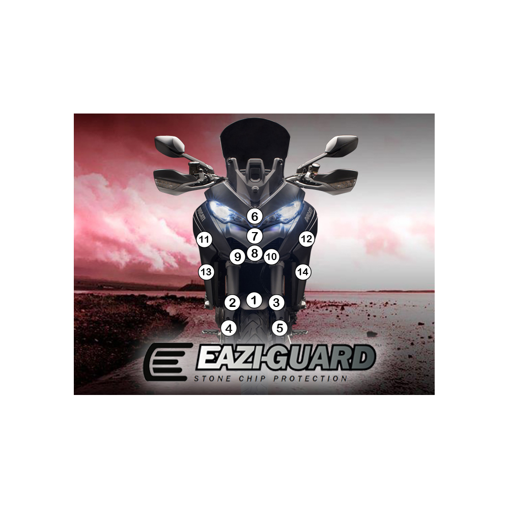 Eazi-Guard Paint Protection Film for Ducati Multistrada 1260 1260S  matte