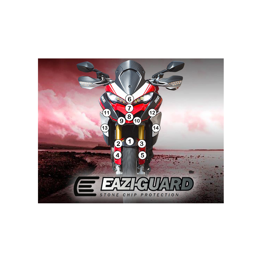 Eazi-Guard Paint Protection Film for Ducati Multistrada 1260 Pikes Peak  gloss