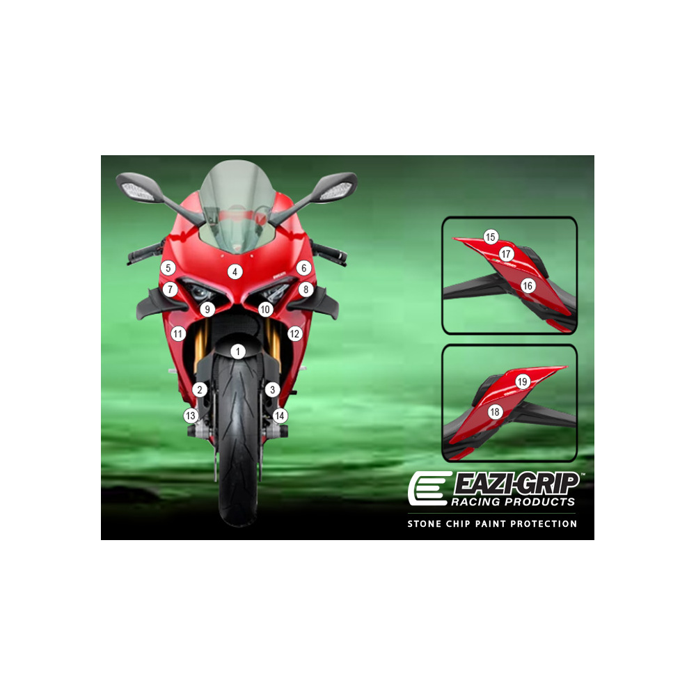 Eazi-Guard Paint Protection Film for Ducati Panigale V4 2020 - 2022  matte