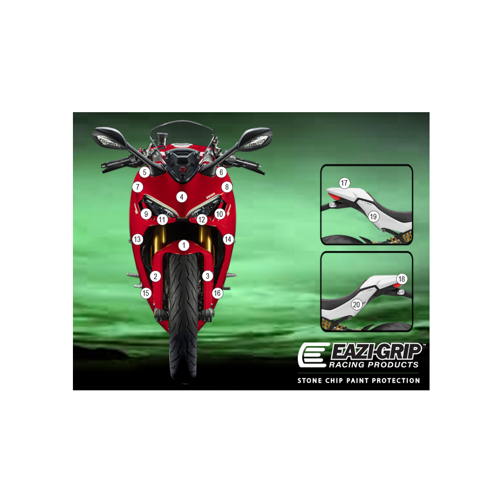 Eazi-Guard Paint Protection Film for Ducati SuperSport 2021  matte