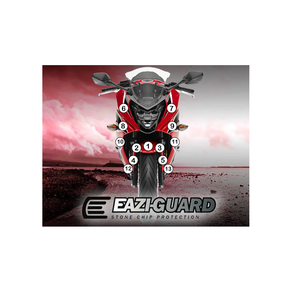 Eazi-Guard Paint Protection Film for Honda CBR650F 2014 - 2018  gloss