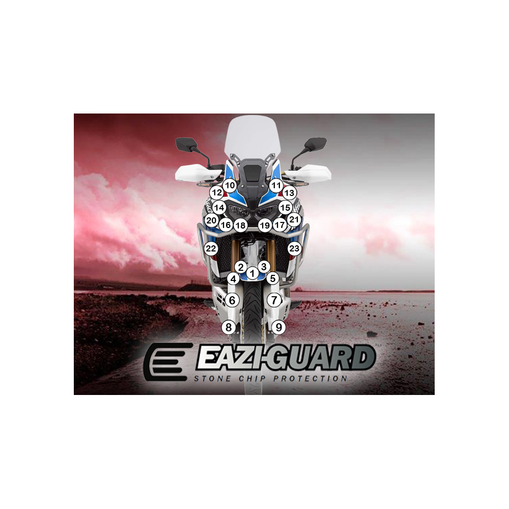 Eazi-Guard Paint Protection Film for Honda Africa Twin Adventure Sports 2018 – 2019  gloss