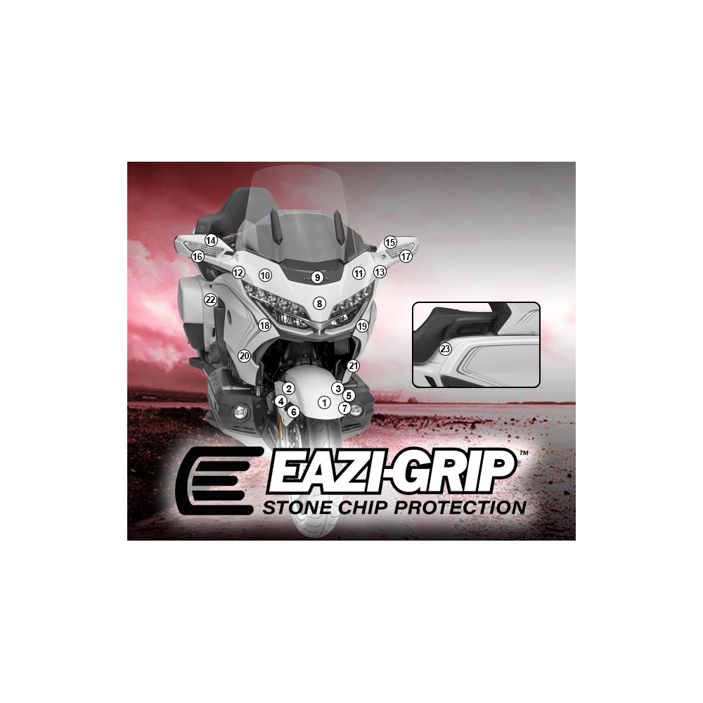 Eazi-Guard Paint Protection Film for Honda Goldwing Tour Premium 2020  gloss