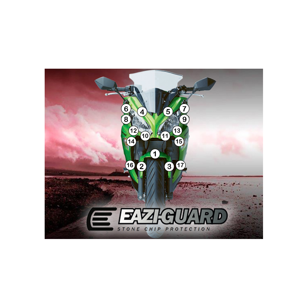 Eazi-Guard Paint Protection Film for Kawasaki Ninja 650 2012 - 2016  gloss