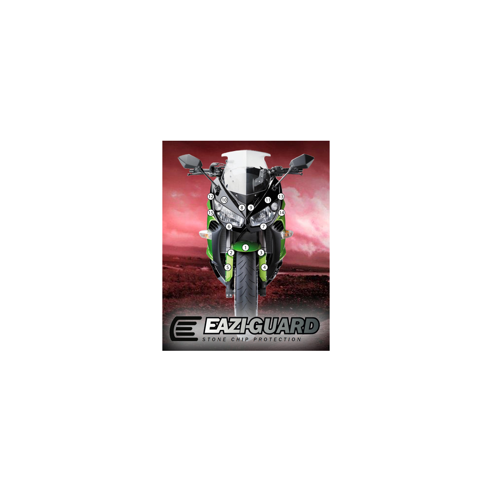 Eazi-Guard Paint Protection Film for Kawasaki Ninja 1000 2011 - 2016  gloss