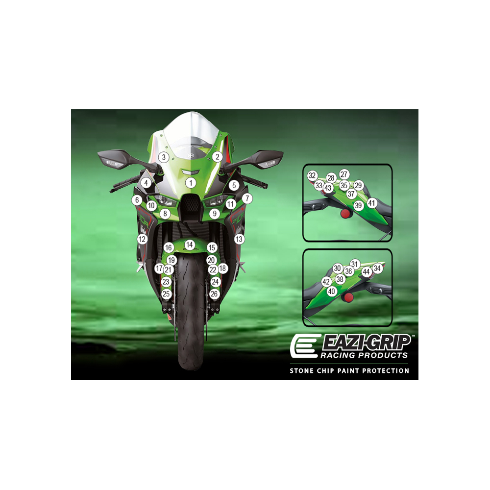Eazi-Guard Paint Protection Film for Kawasaki ZX-10R RR  gloss