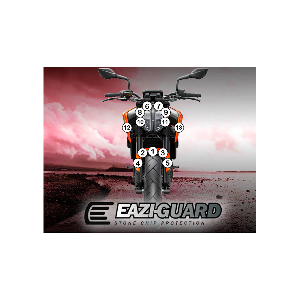 Eazi-Guard Paint Protection Film for KTM 790 890 Duke  matte