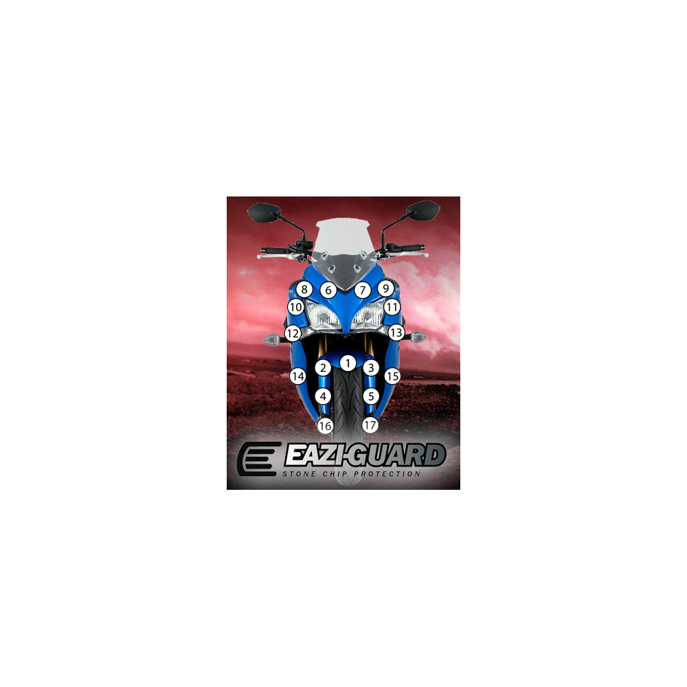 Eazi-Guard Paint Protection Film for Suzuki GSX-S 1000F 2015 - 2017  gloss