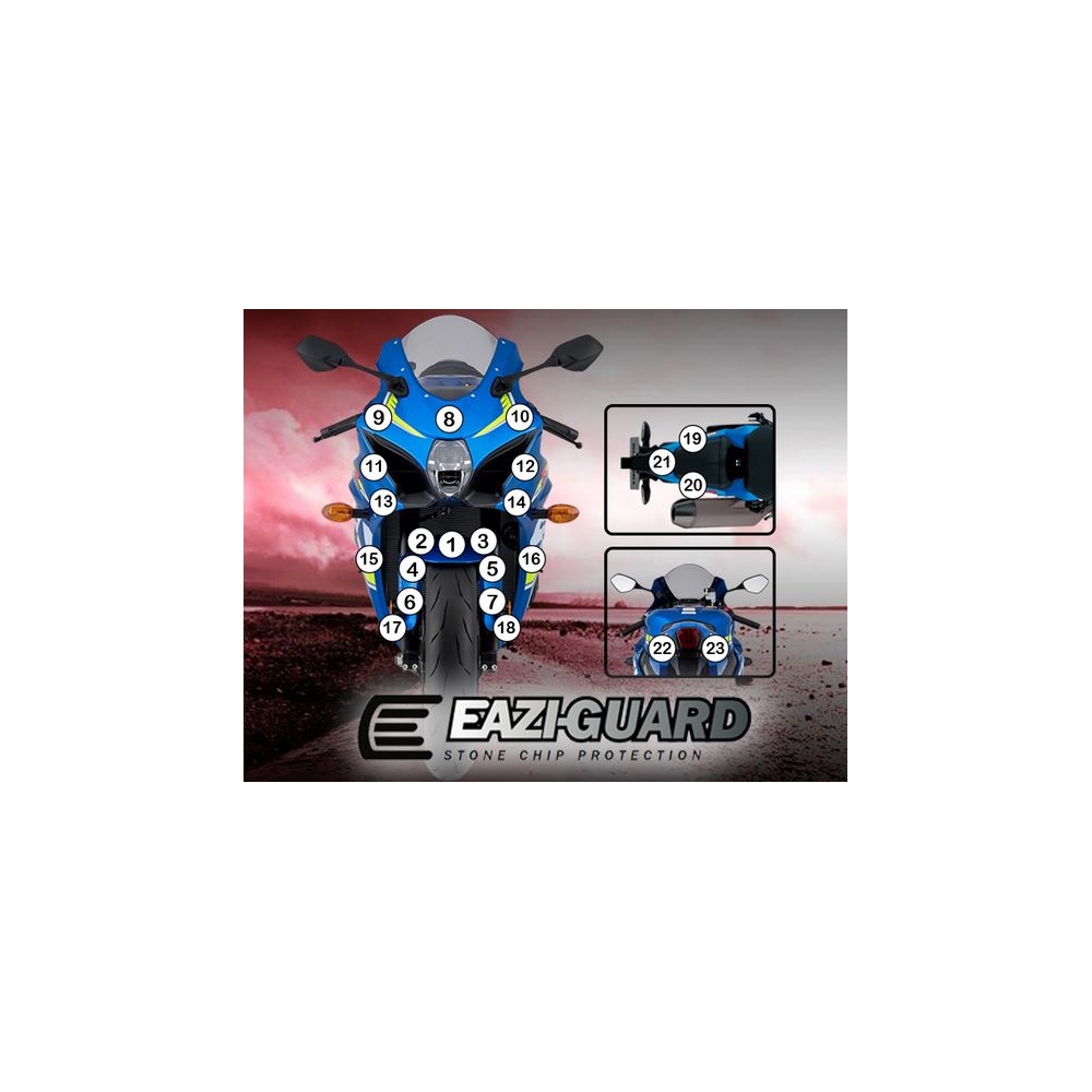Eazi-Guard Paint Protection Film for Suzuki GSX-R 1000  gloss
