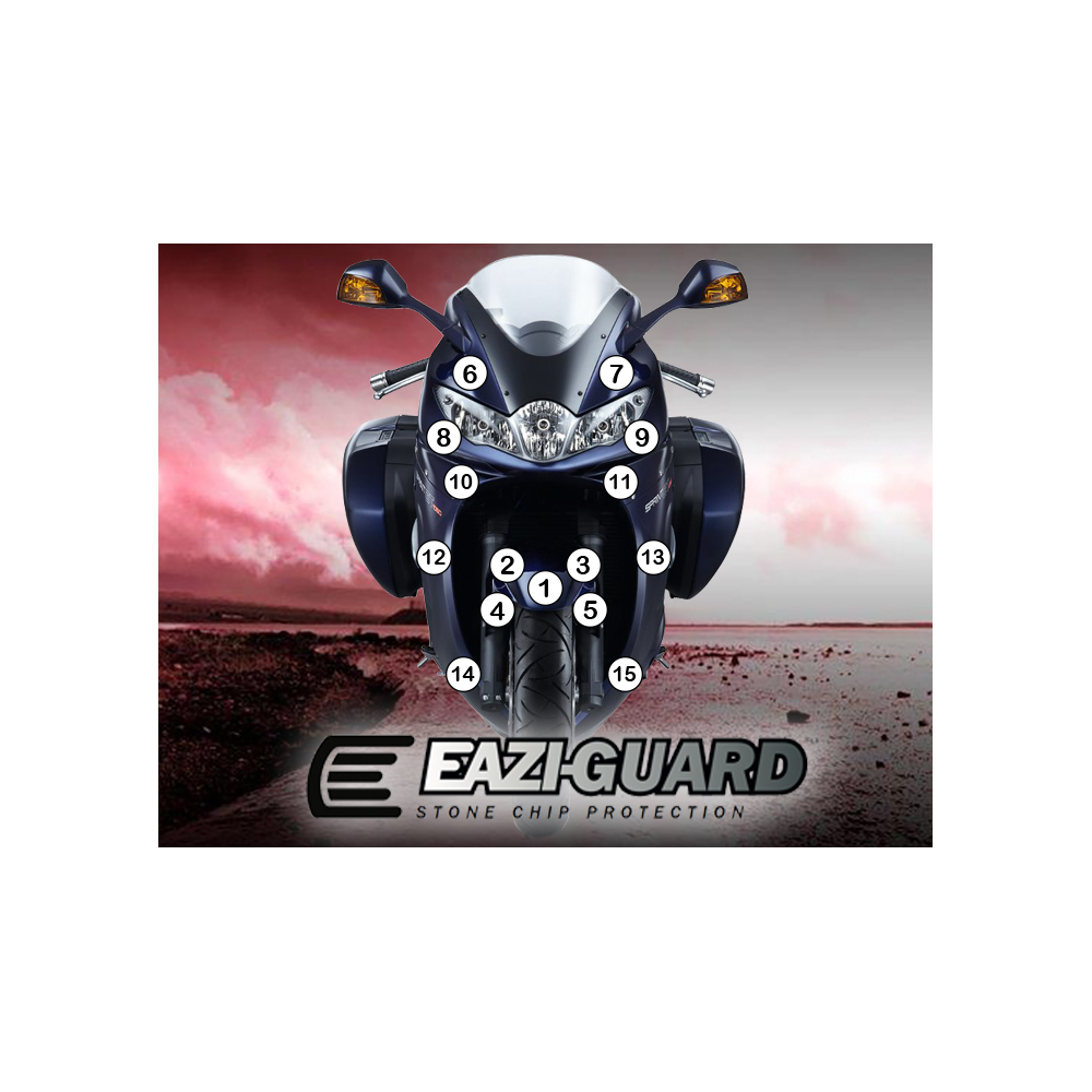 Eazi-Guard Paint Protection Film for Triumph Sprint GT 2010 - 2017  gloss