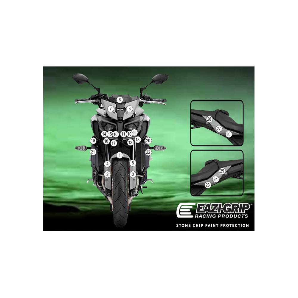 Eazi-Guard Paint Protection Film for Yamaha MT-10 2020 - 2021  gloss