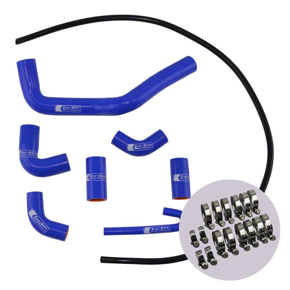 Eazi-Grip Silicone Hose and Clip Kit for Ducati Panigale V4  blue
