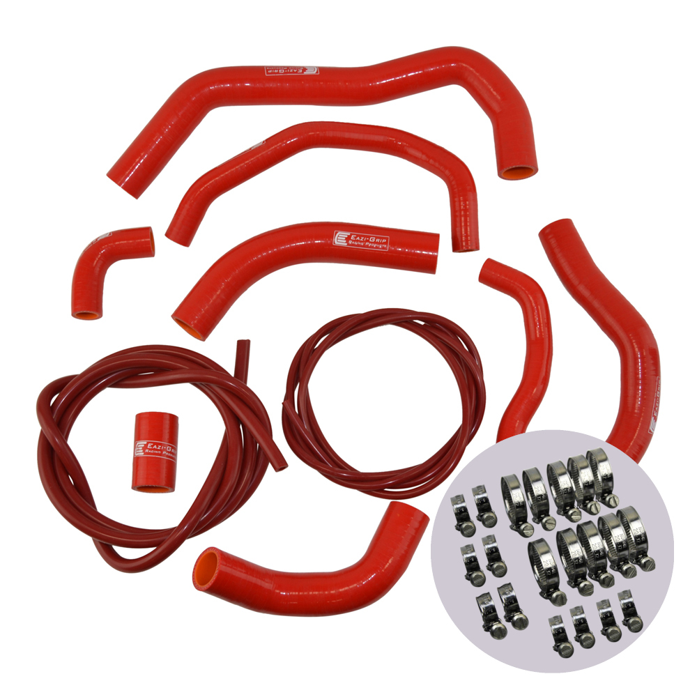 Eazi-Grip Silicone Hose and Clip Kit for Honda CBR600RR 2007 - 2020  red