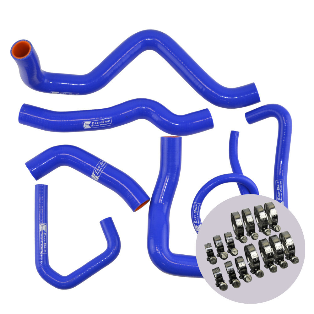 Eazi-Grip Silicone Hose and Clip Kit for Kawasaki ZX-6R 2009 - 2021  blue