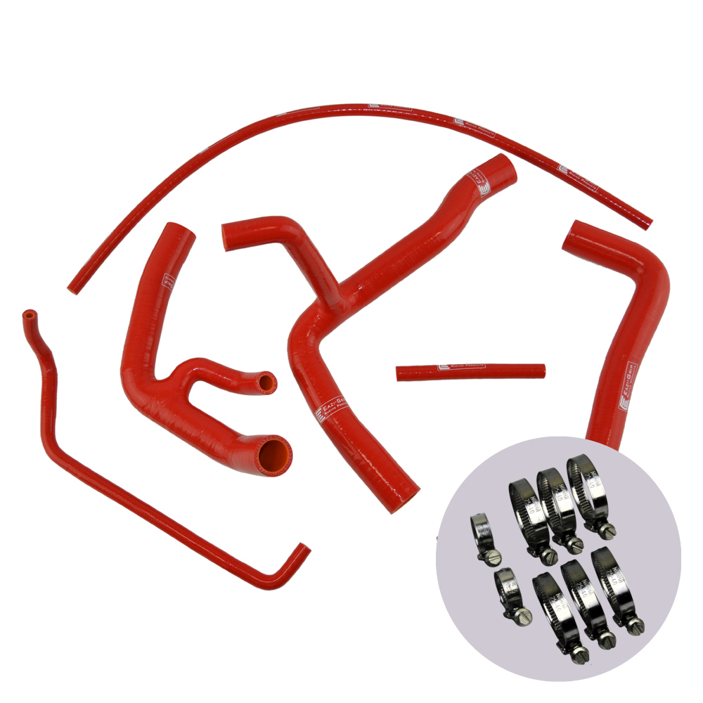 Eazi-Grip Silicone Hose and Clip Kit (Race) for Yamaha YZF-R6  red