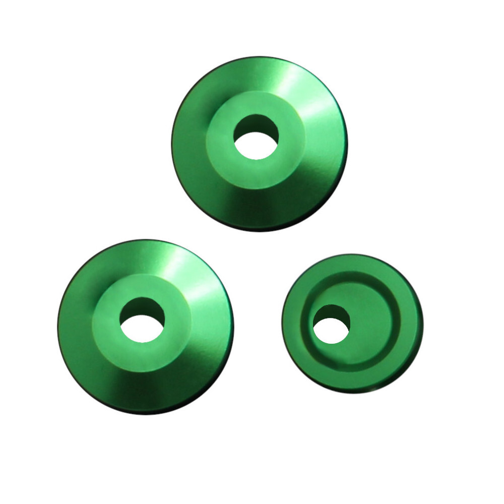 Accossato Spare Inserts Washers for Adjustable Rearsets green