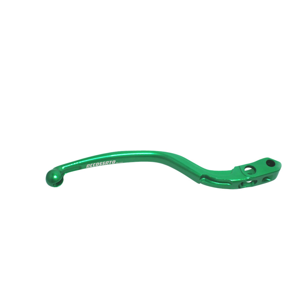 Accossato Fixed Brake Lever for Accossato and Brembo master cylinders  long green 18mm