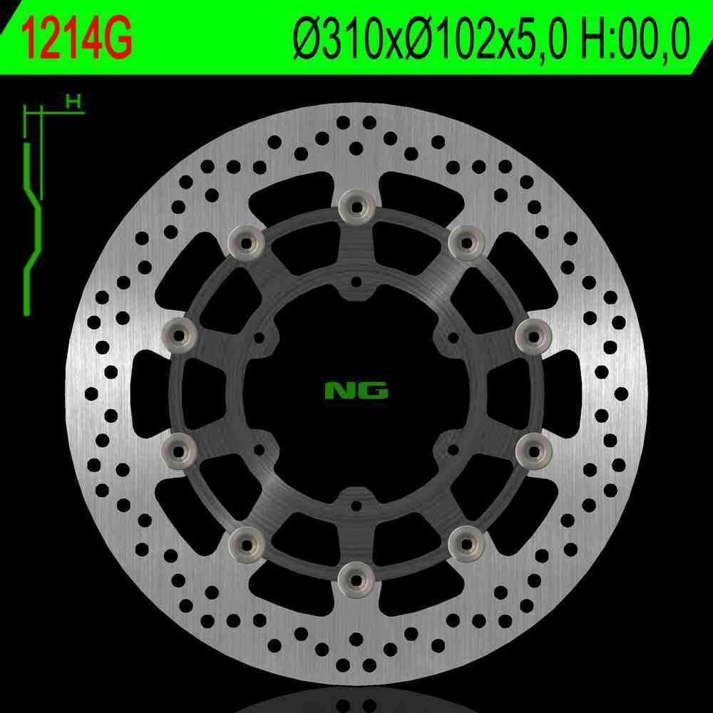 NG Brakes Premium Alloy Center Rotor