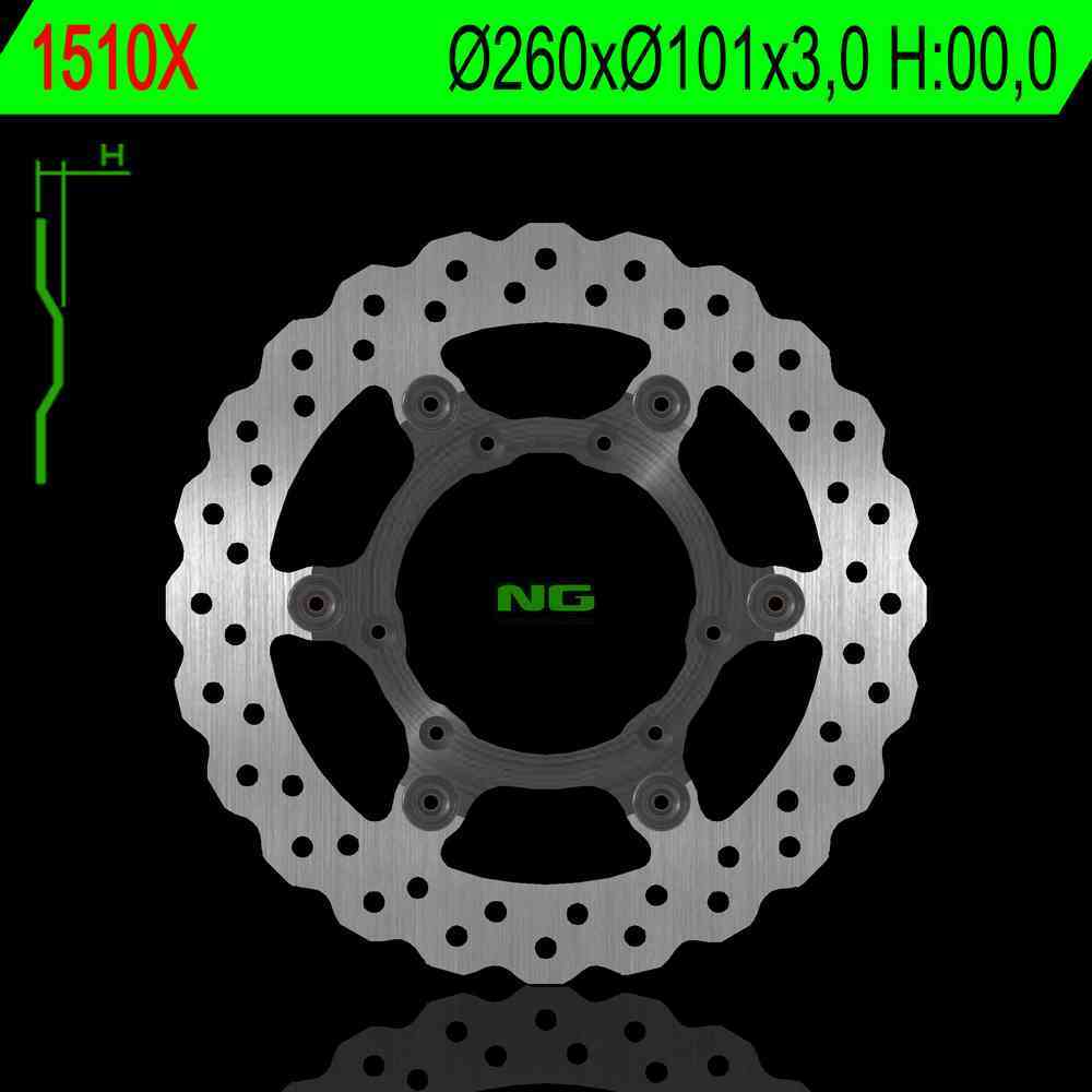 NG Brakes OEM Replacement Rotor Wave Type