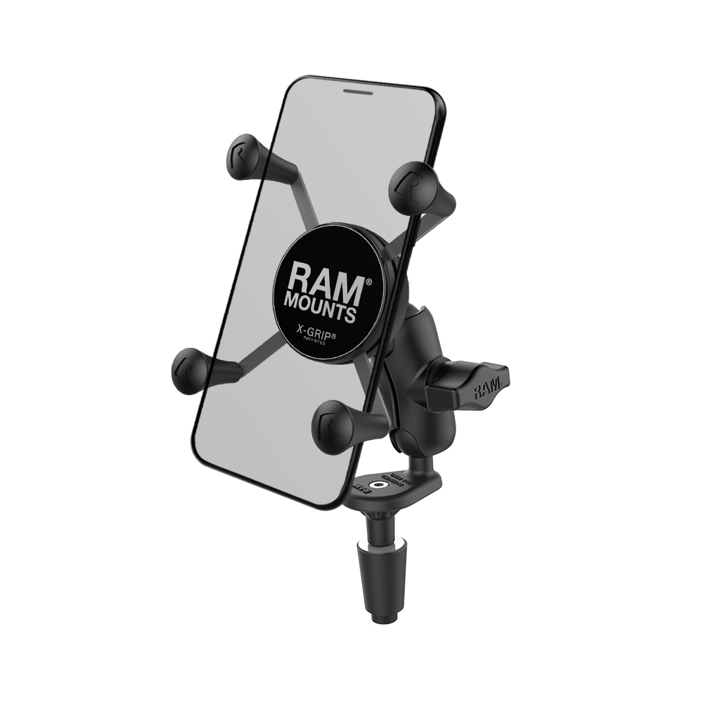 RAM-B-176-A-UN7U - RAM® X-Grip® Phone Holder with Motorcycle Fork Stem Base